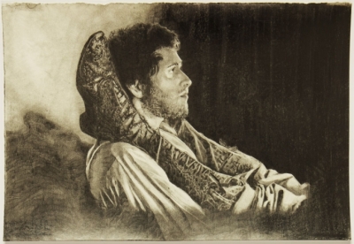 Lilias Buchanan: "Gerasim" from the series of illustrations for "The Death of Ivan Ilyich"