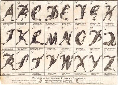 The Man of Letters or Pierrot's Alphabet (1794)