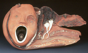 "Scream" - pottery by Ursula Goebels-Ellis